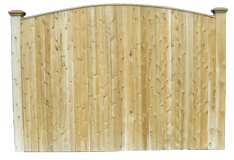 Cedar Privacy Fence - Crown Style