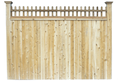 Cedar Privacy Fence - Hamilton Style
