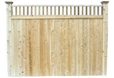 Cedar Privacy Fence - Manchester Style