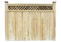 Cedar Privacy Fence - Melrose Style