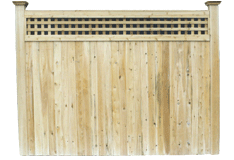 Cedar Privacy Fence - Rockport Style