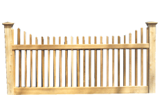 Cedar Open Fence - Open Hampshire Style