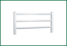 Vinyl Ranch Rail Fence - Ranch Rail #1 Style