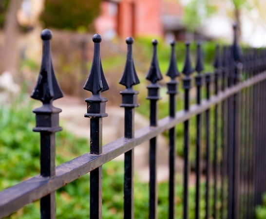 Black ornamental fence